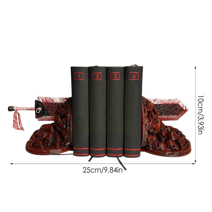 Lisslune | Berserk Bookends Furious Bookends Dragon Hunter Resin Craft Study Art Decorative Ornament Home Desk Bookshelf T4z7