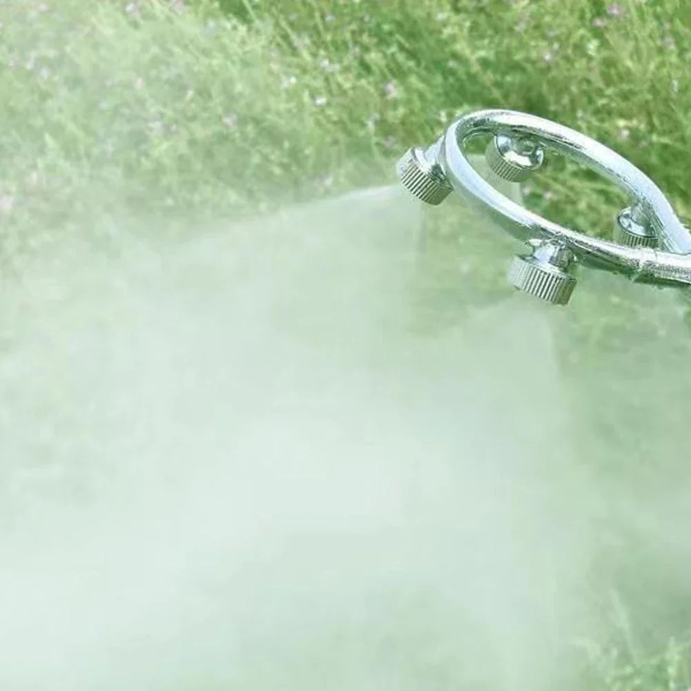 Lisslune | High pressure stainless steel ring multi nozzle – Efficient spray attachment for garden irrigation