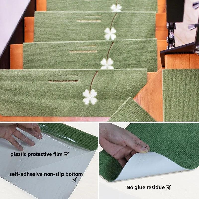 Lisslune | Stylish and Safe Plush Stair Mat Collection with Elegant Patterns