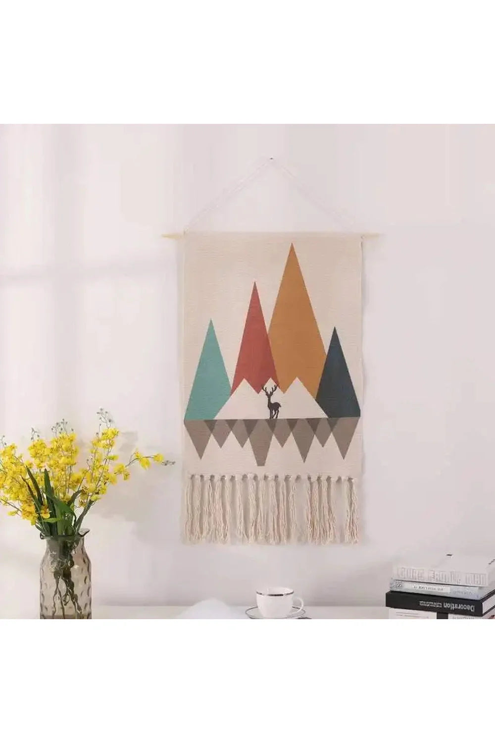 Lisslune | Rainbow Fabric Wall Hanging Tapestry