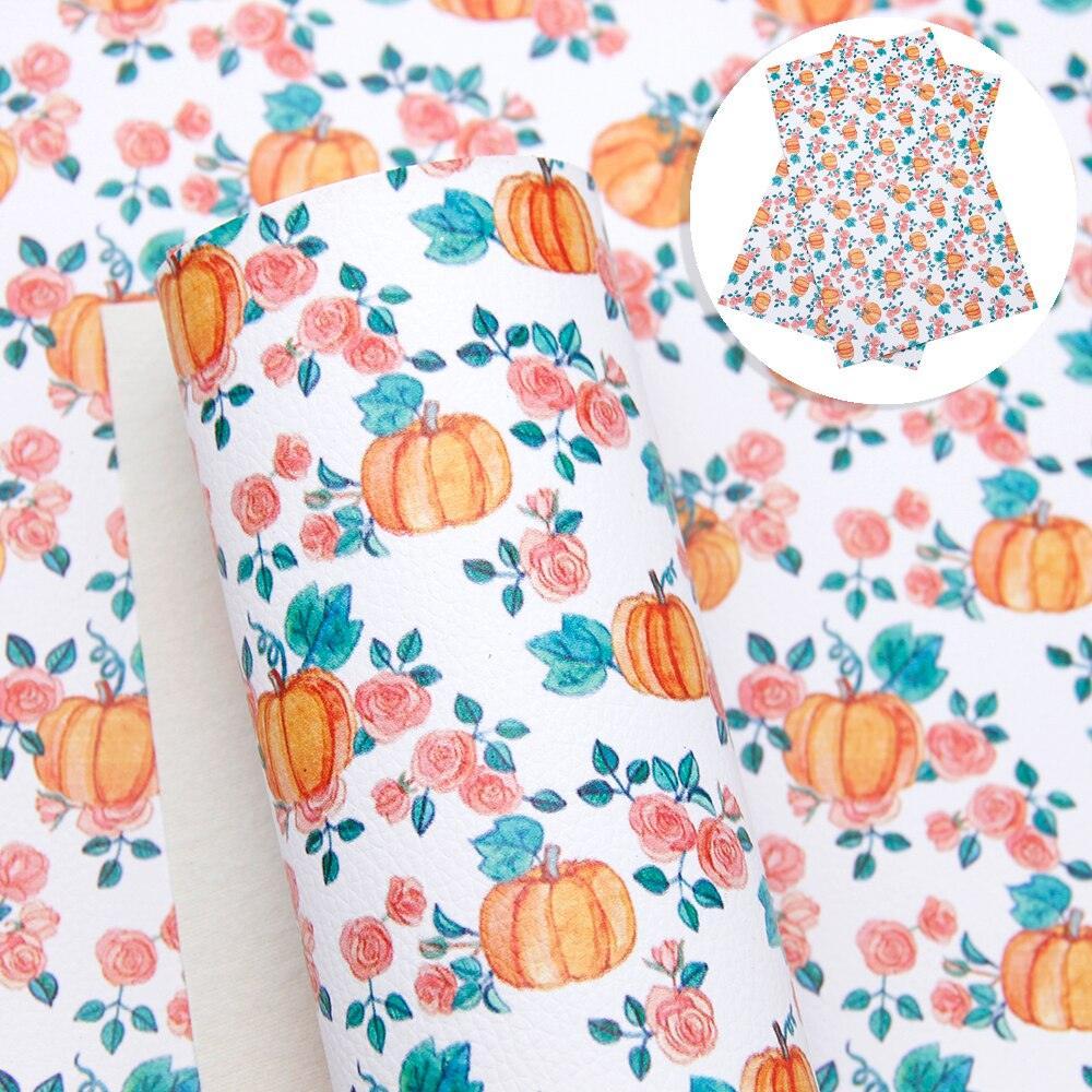 Lisslune | Floral Lychee Blossom Synthetic Leather Crafts Sheet - 20x33cm