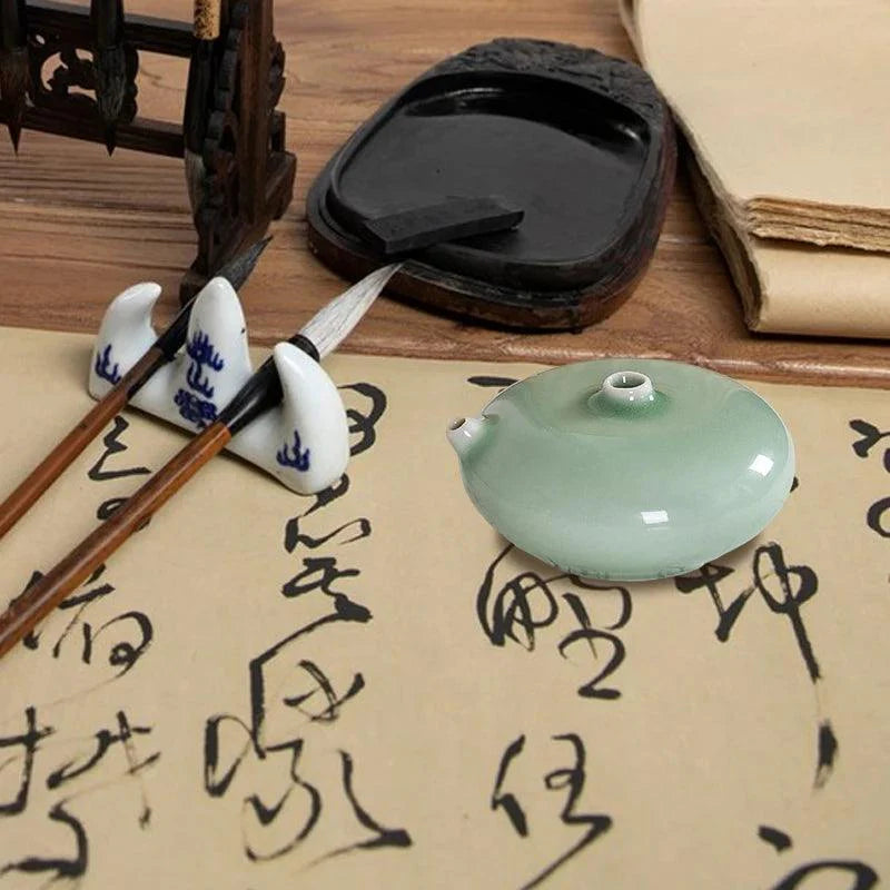Lisslune | Artisans Water Drop Ceramic Ink Stone for Creative Inspiration