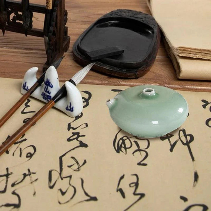 Lisslune | Artisans Water Drop Ceramic Ink Stone for Creative Inspiration