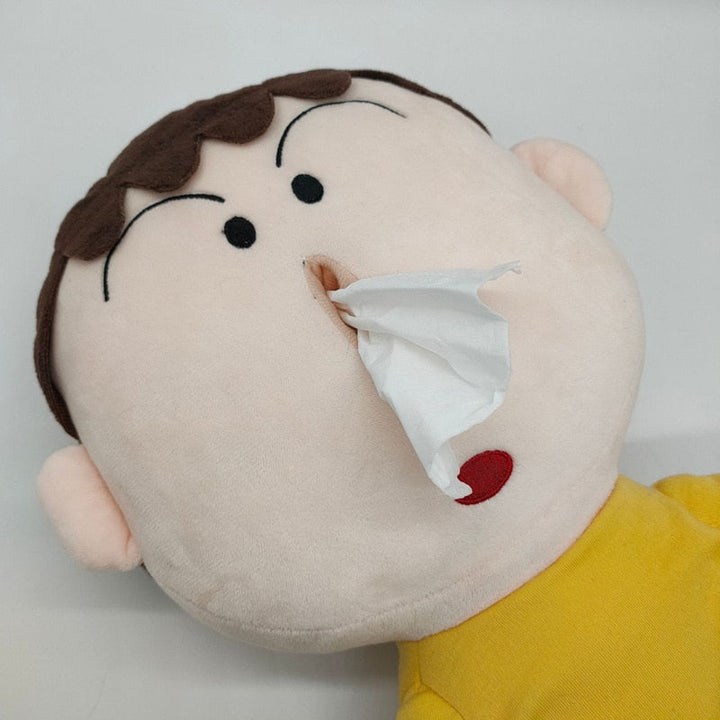 Lisslune | Mini Human Plush Toy Tissue Box