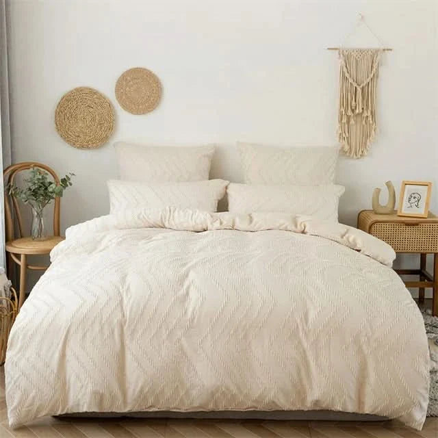Lisslune | Slusha - Luxurious Jacquard Duvet Cover Set