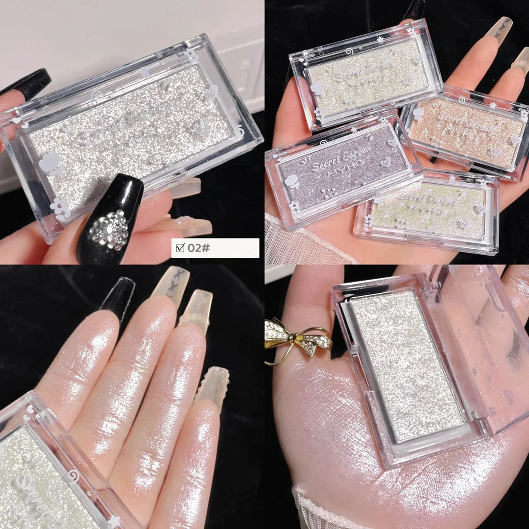 Rynx | Mashed Potatoes Texture Glitter Eyeshadow Long-lasting Waterproof Shimmer Eye Shadow Makeup Pearl Eyeshadow Pigment Korean Makeup