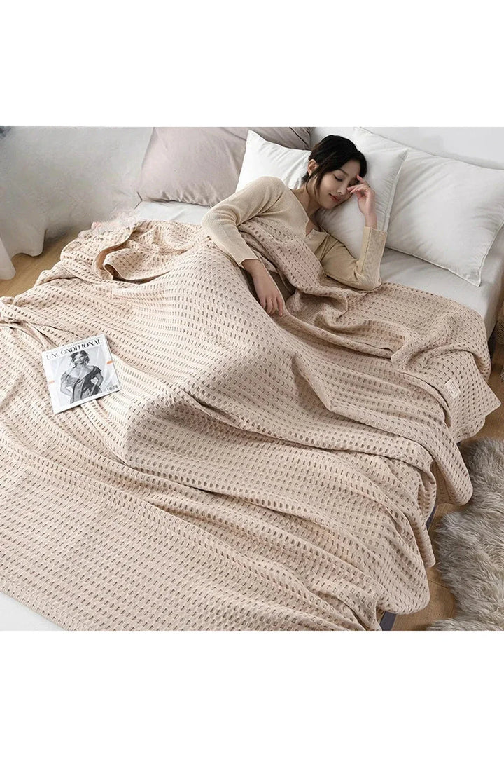Lisslune | Waffle knit blanket