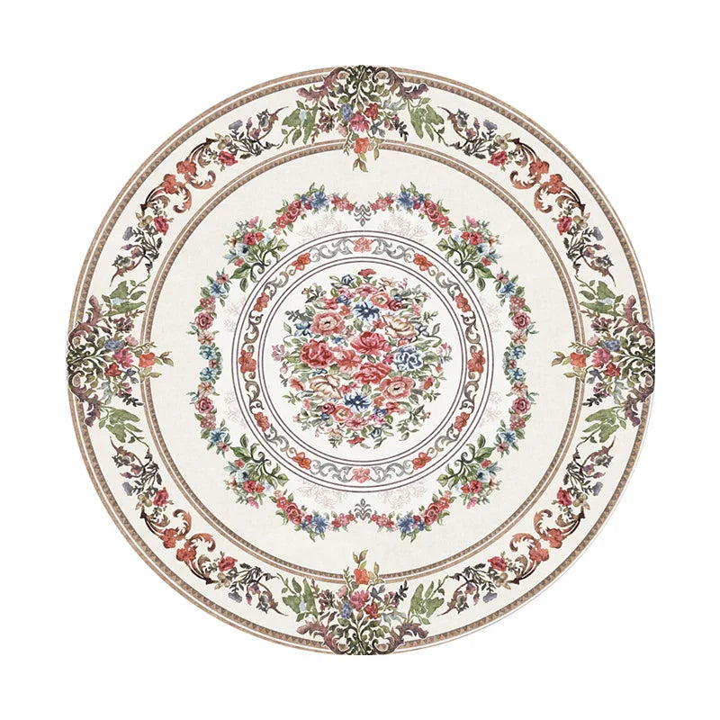 Rynx | Round Art Rugs Non-Slip Rug for the Living Room Comfortable Bedroom Rug Easy to Care Large Rugs Odorless Rug IG Alfombra