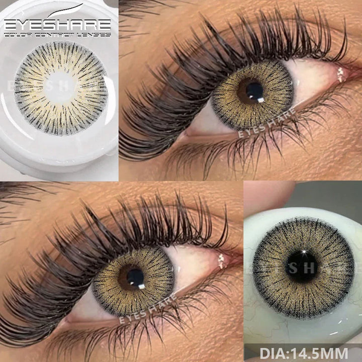 Rynx | New color contact lenses for eyes 1 pair gray pupil lens green lenses cosmetic blue eye contacts yearly brown eye lens
