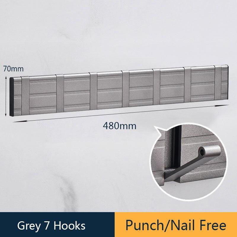 Lisslune | Modern Electroplated Aluminium Wall Hook Set - Elegant Storage Solution