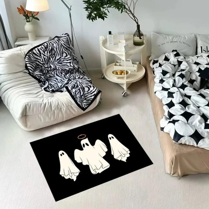Lisslune | Charming Haunted Theme Anti-Slip Playroom Rug for Kids - Perfect for Halloween Fun!