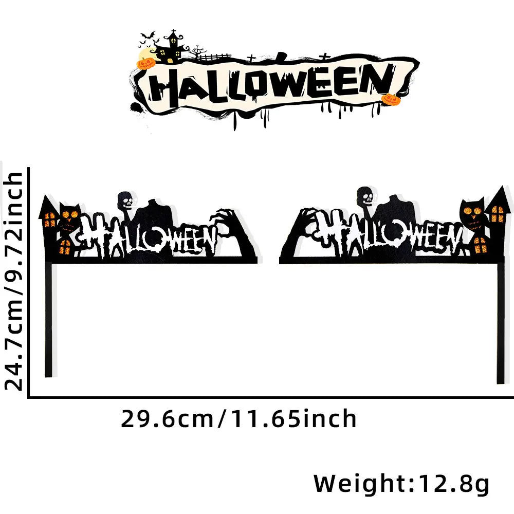 Rynx | Halloween Door Frame Decoration, Bats, Pumpkins, Spider Webs, Door and Window Corner Stickers, Halloween Home Decor
