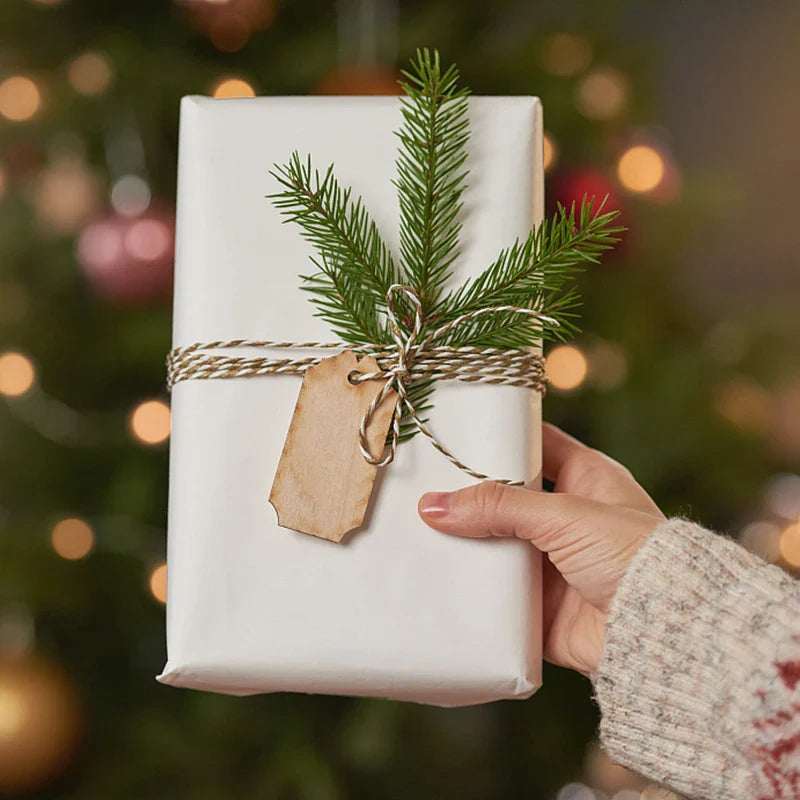 Rynx 1Pack Christmas Pine Needles Branches Artificial Plant Christmas Tree Ornaments Decorations for Home DIY Wreath Gift Box Wedding Flowers