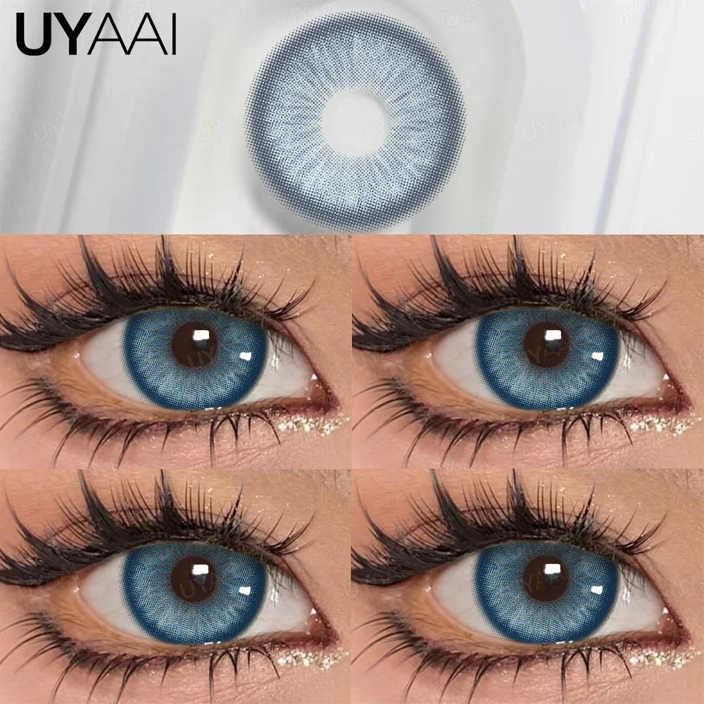 Rynx | Daily colored contact lenses with prescription 1 Daily disposable colored pupils green lenses brown natural lenses pink Colorcon