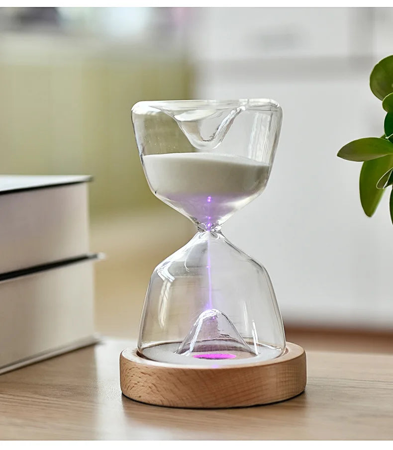 Lisslune | TimelessGlow - Elegant LED hourglass night light with remote control