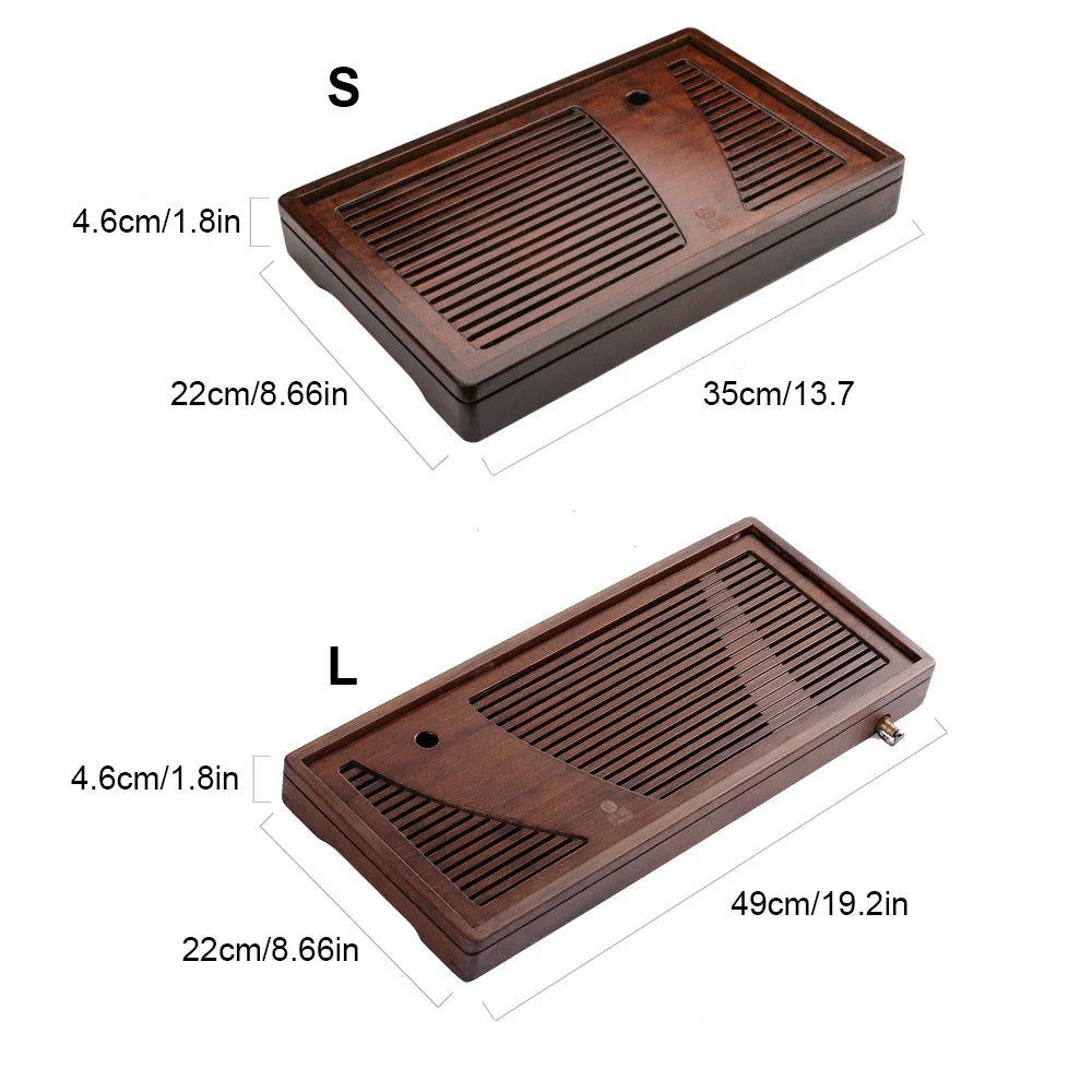 Lisslune | Bamboo Solid Wood Tea Ceremony Tray