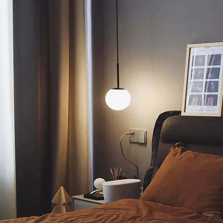 Lisslune | Mid-Century Modern Glass Ball Pendant Light