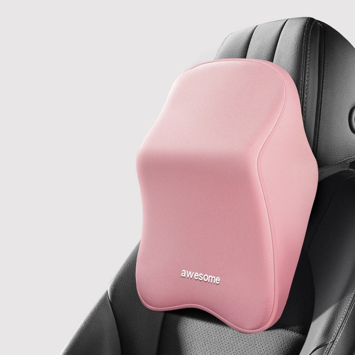 Lisslune | ErgoDrive Car Seat Support – Orthopaedic Cushion for Neck & Back Pain Relief While Driving