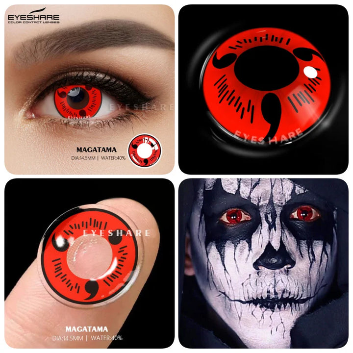 Rynx | 1 Pair Colored Contact Lenses for Eyes Cosplay Contact Lenses Blue Lenses Halloween Lens Cosmetics Pupils Eye Color Lens