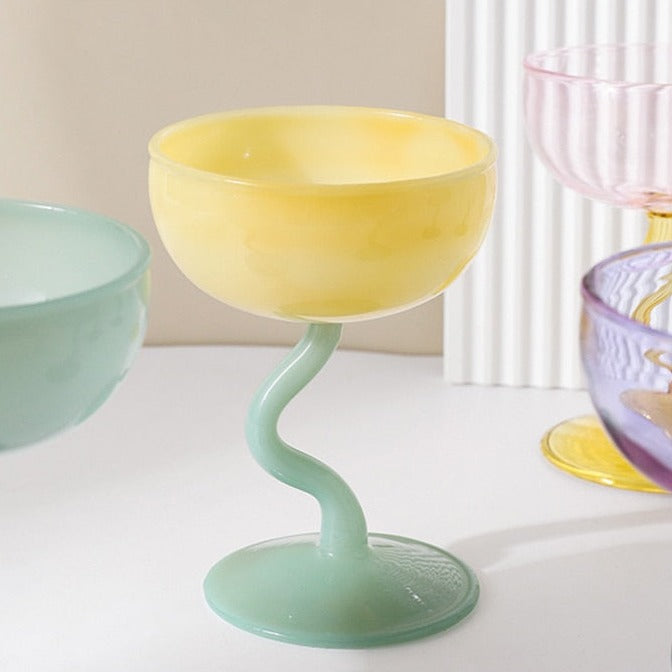 Lisslune | Curly Glass Cup