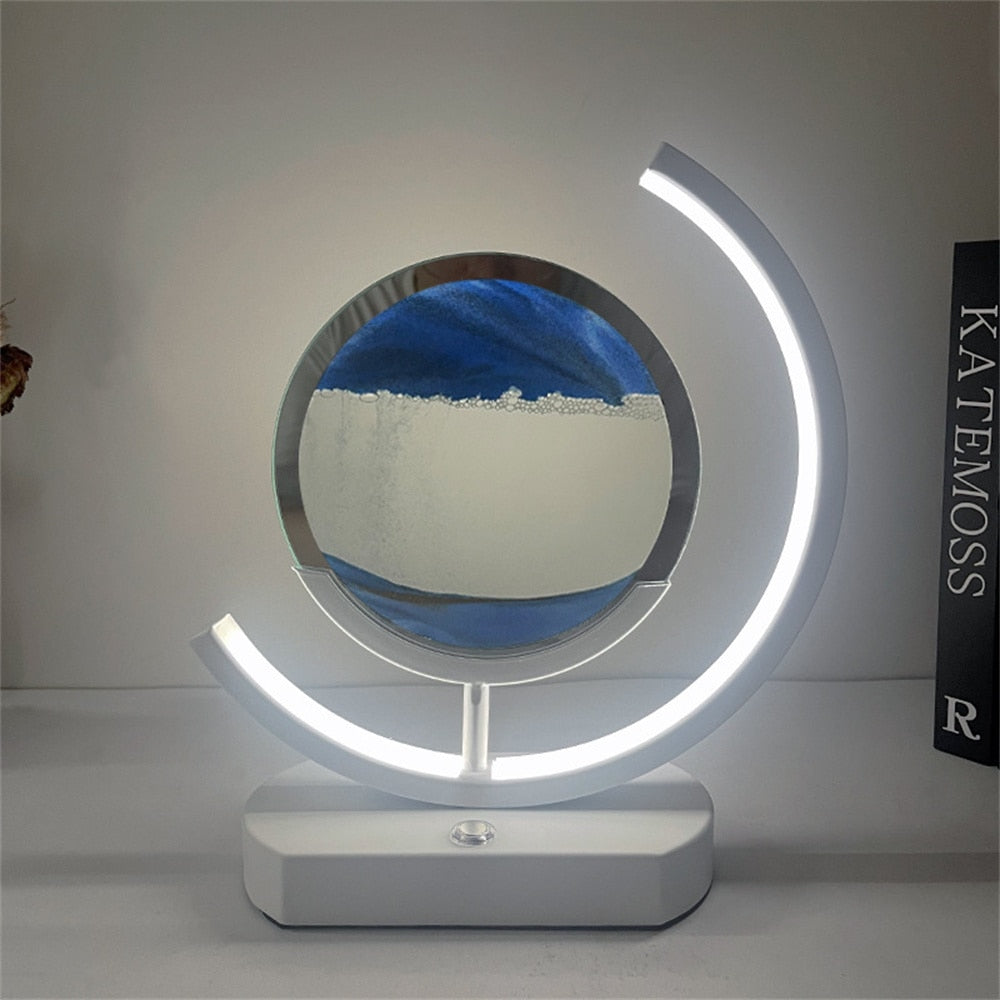 Lisslune | 3D LED Flowing Sand Art Table Lamp