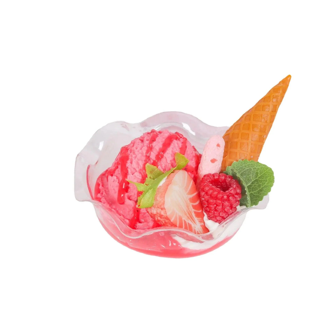 Lisslune | Realistic Synthetic Ice Cream Cake Decoration for Photography and Home Aesthetics - FCYY-044