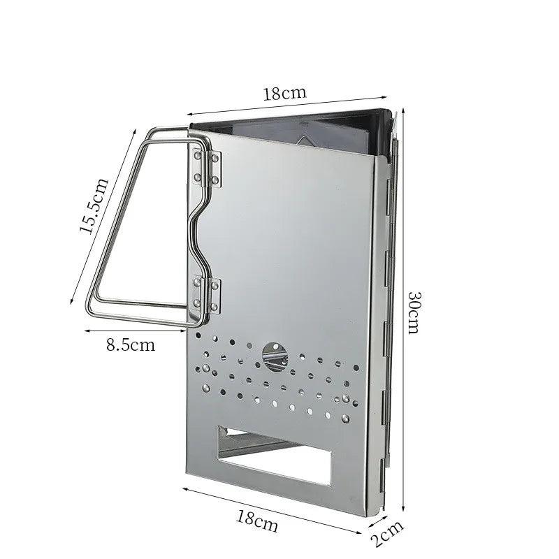 Lisslune | Portable Stainless Steel Charcoal Grill for Unforgettable Outdoor Parties