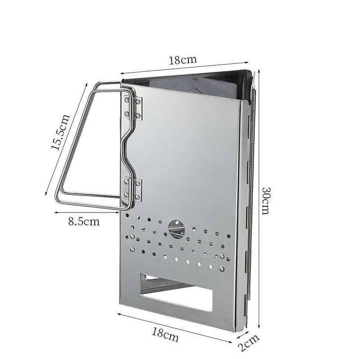 Lisslune | Portable Stainless Steel Charcoal Grill for Unforgettable Outdoor Parties