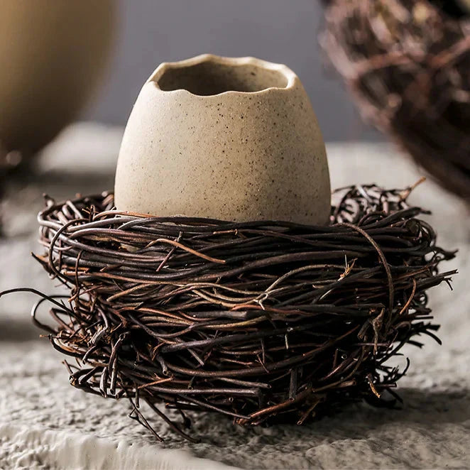 Lisslune | Creative Ceramic Bird Nest Eggshell Bowl