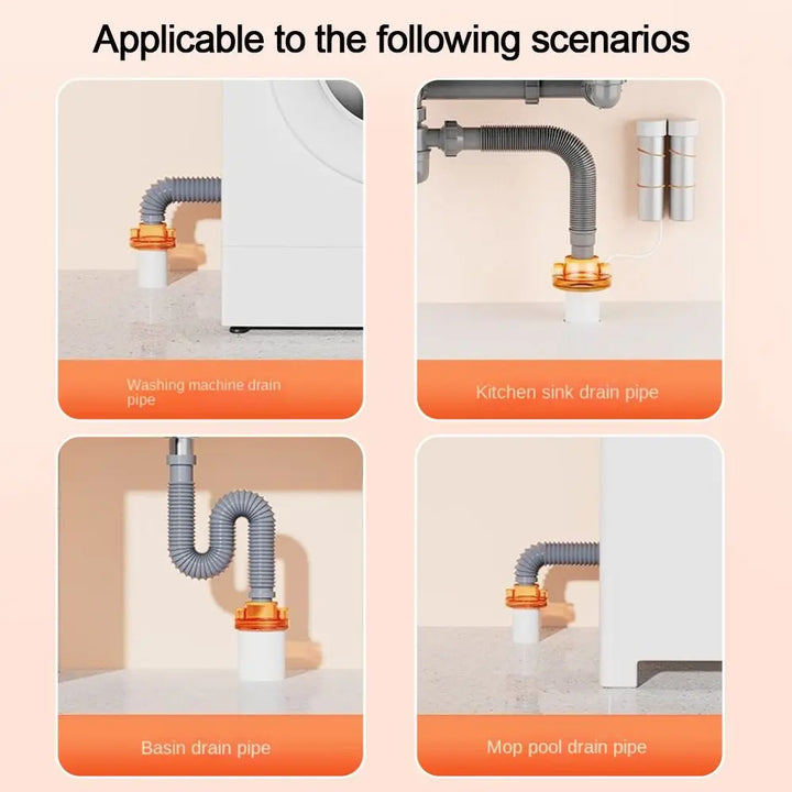 Lisslune | Odor Prevention Automatic Drainage Pipe Adapter Drainer