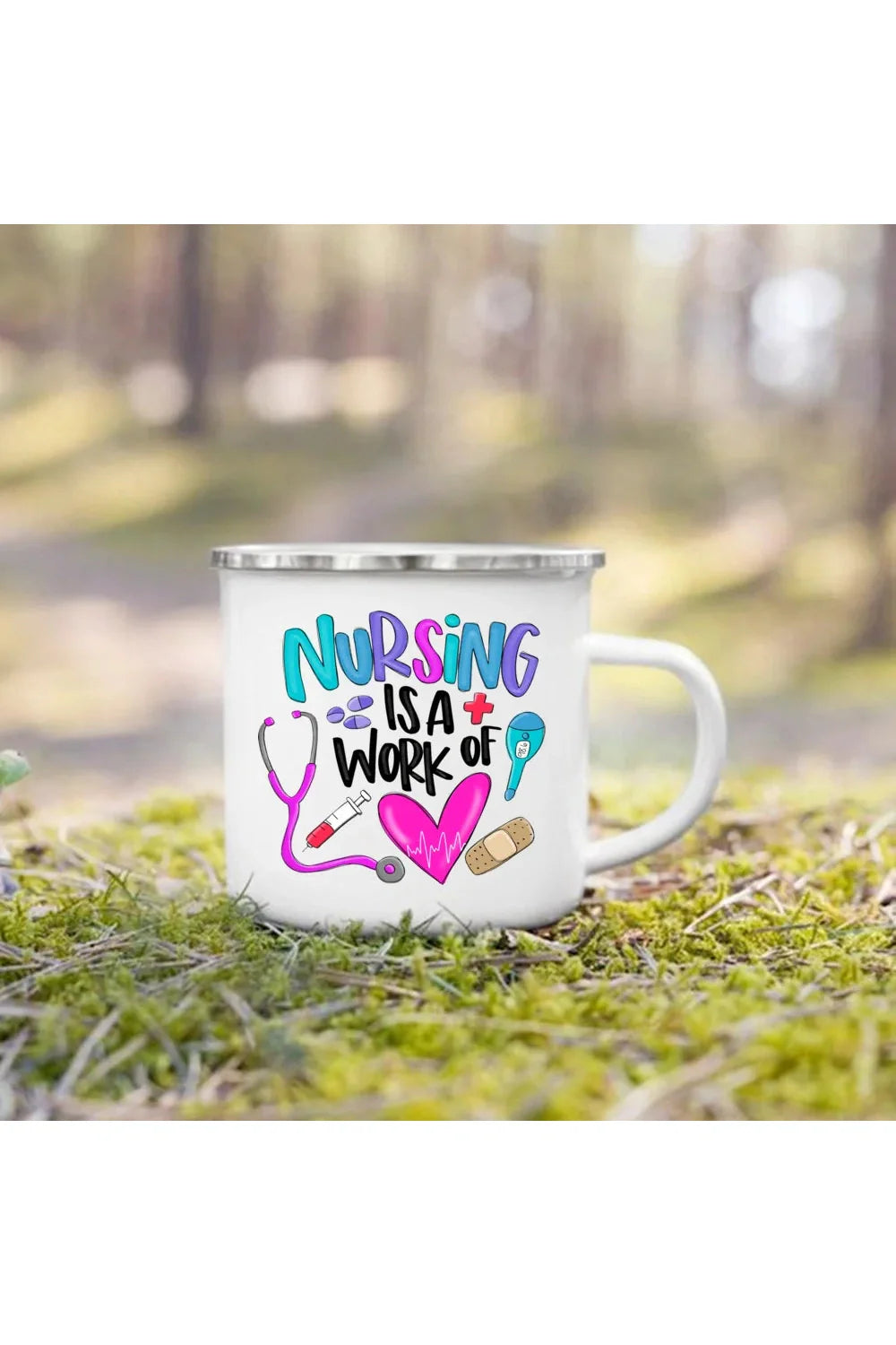 Lisslune | Life Enamel Coffee Mug