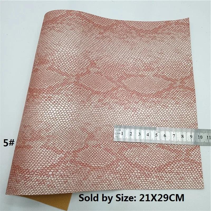 Lisslune | Shiny Pink Tiger & Snake Synthetic Leather DIY Craft Kit