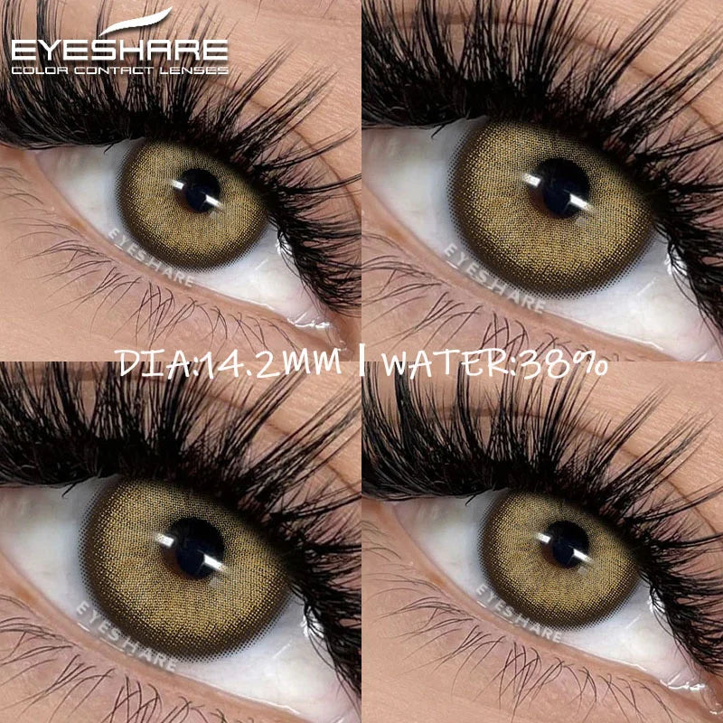 Rynx | New colored contact lenses for the eyes 1 pair of brown contact lenses fashionable blue eye lenses gray pupils green eye lenses annually