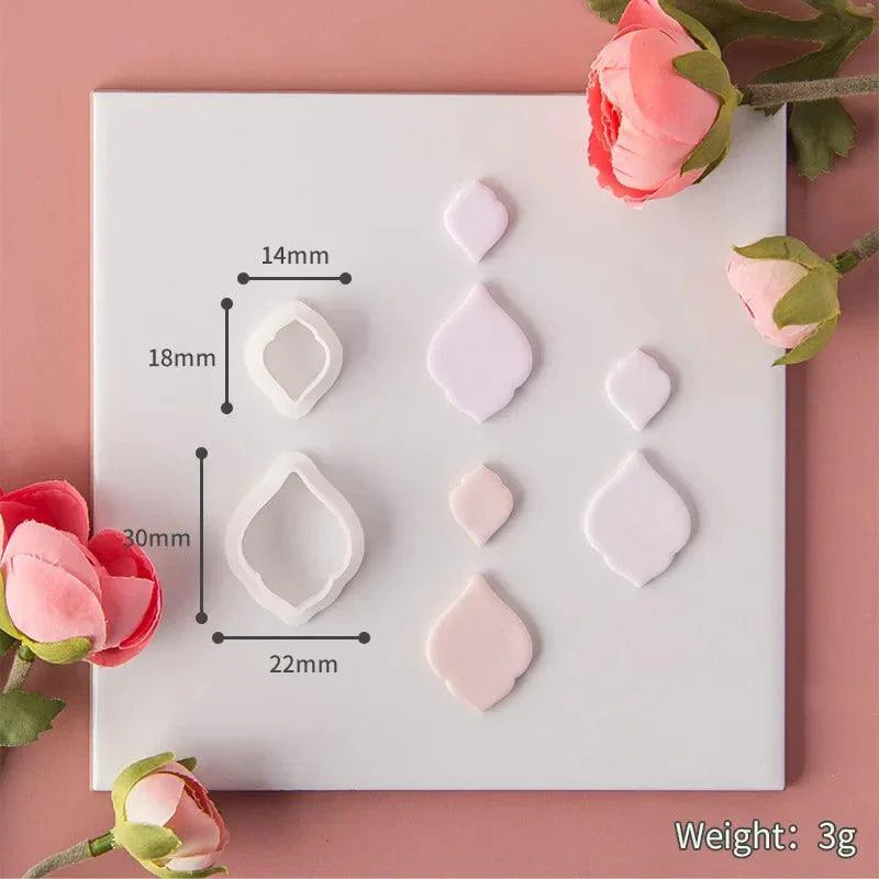 Lisslune | Geometric Elegance Polymer Clay Cutting Tools - Essential for Creative Makers