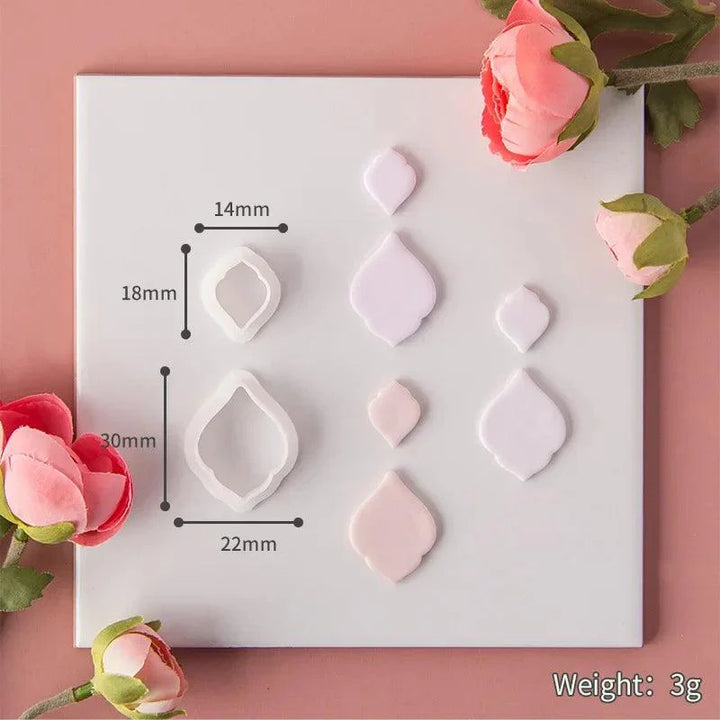 Lisslune | Geometric Elegance Polymer Clay Cutting Tools - Essential for Creative Makers