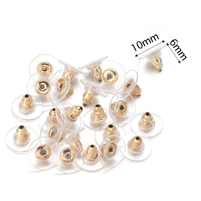 Lisslune | 500 Rubber Earring Back Stoppers: Essential Materials for Comfortable and Secure Jewelry Creations