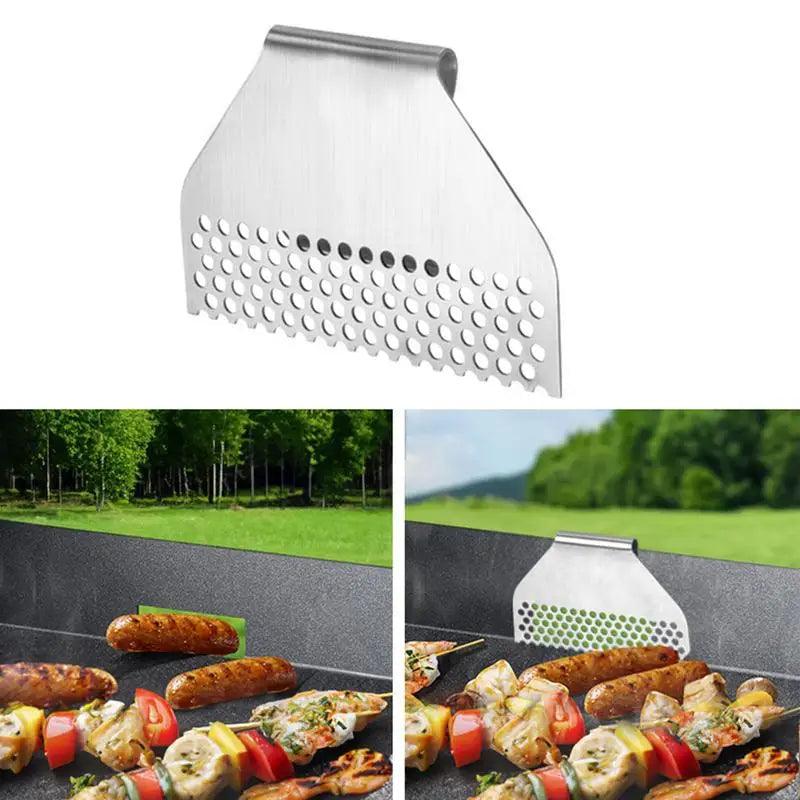 Lisslune | Heat-resistant Stainless Steel Grease Trap Block for Griddles and BBQ Grills