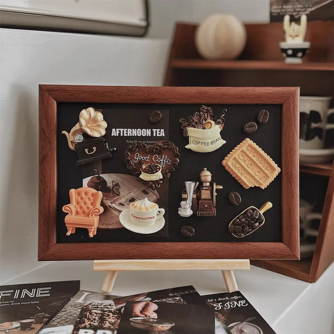 Rynx | Display Board Retro Magnetic Suction Whiteboard Refrigerator Sticker Display Board Coffee Table Decor Desk Decoration Board