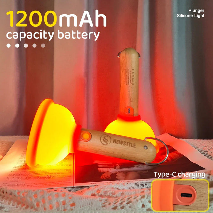 Lisslune | Plunger Style Stress Relief LED Night Lamp