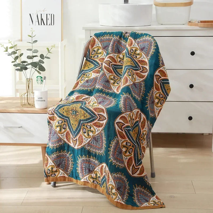 Lisslune | botanical print blanket