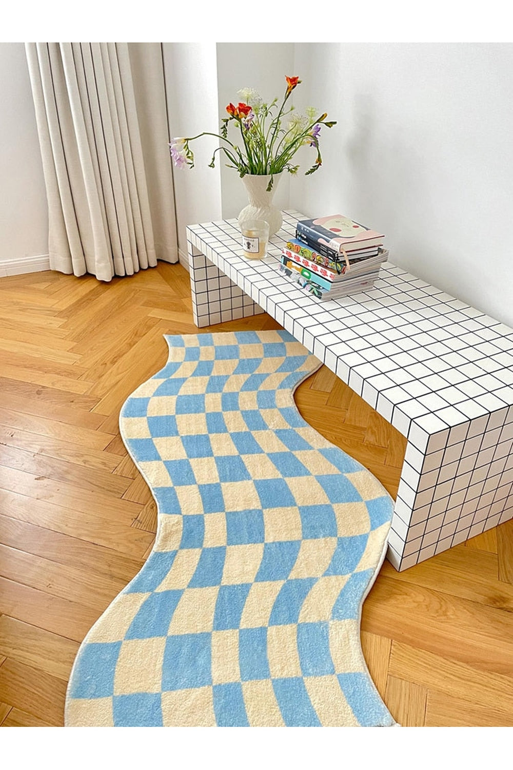 Lisslune | Checkerboard Pattern Carpet