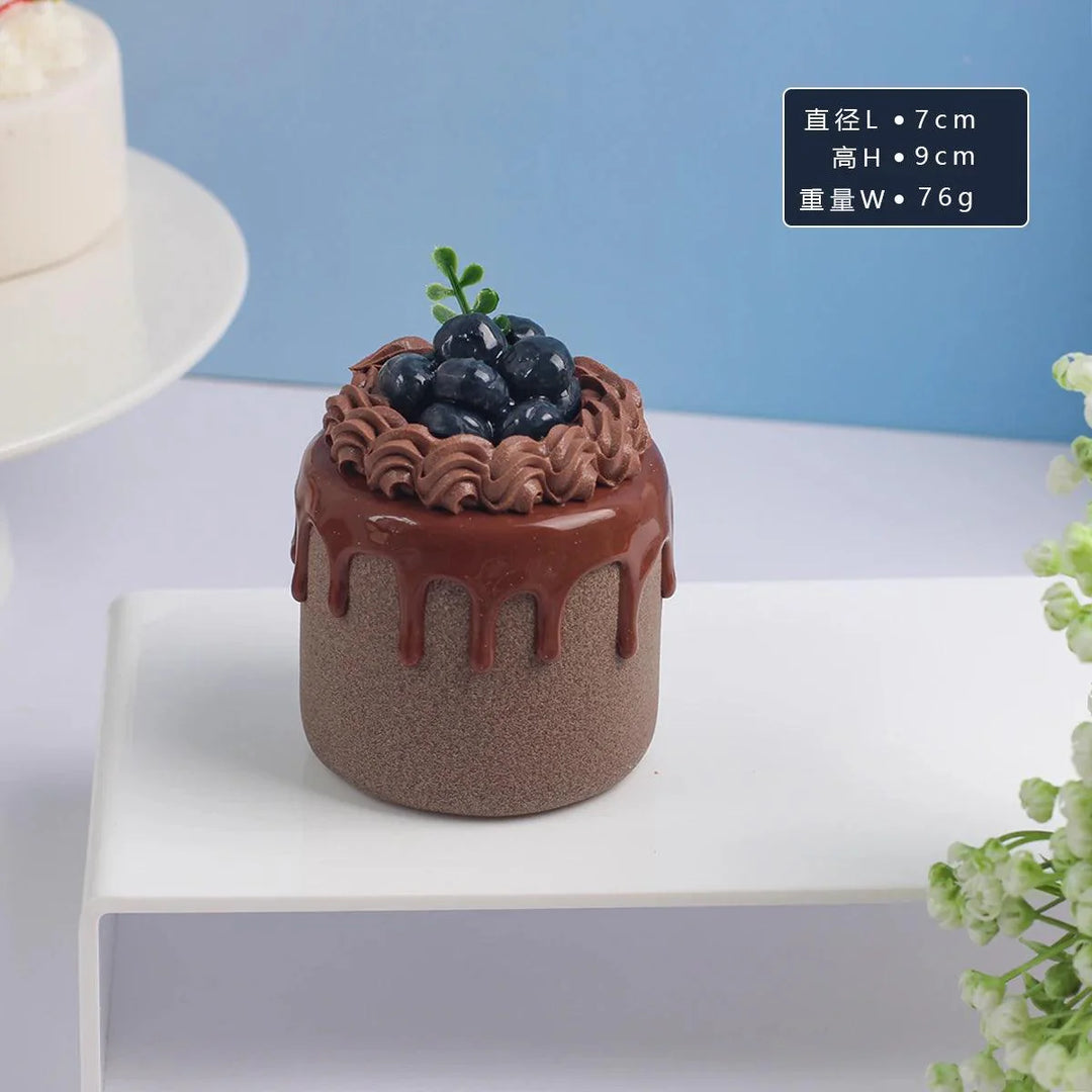 Lisslune | Realistic Synthetic Fruit Cake Model for Home Decor and Photography - 1 pc. FCYY-MIX2