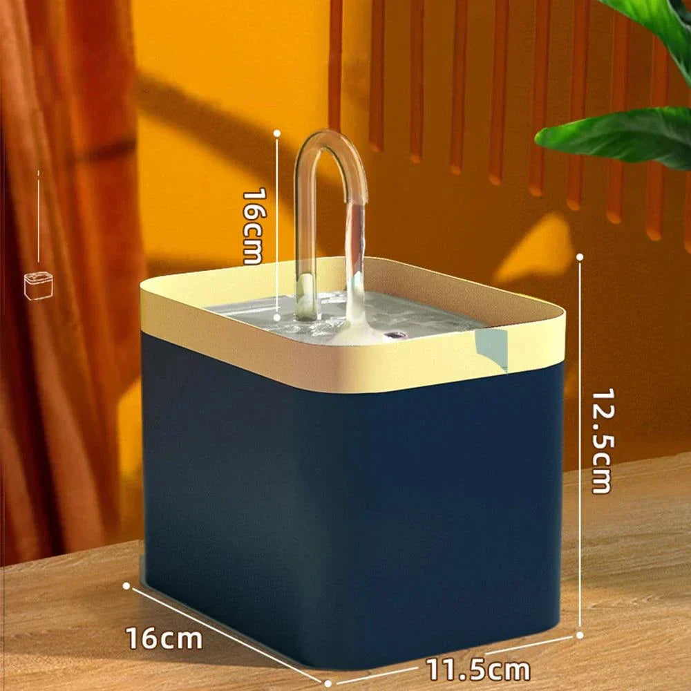Lisslune | Ultra-quiet Pet Water Fountain with Intelligent Filtration - 1.5 l Stainless Steel