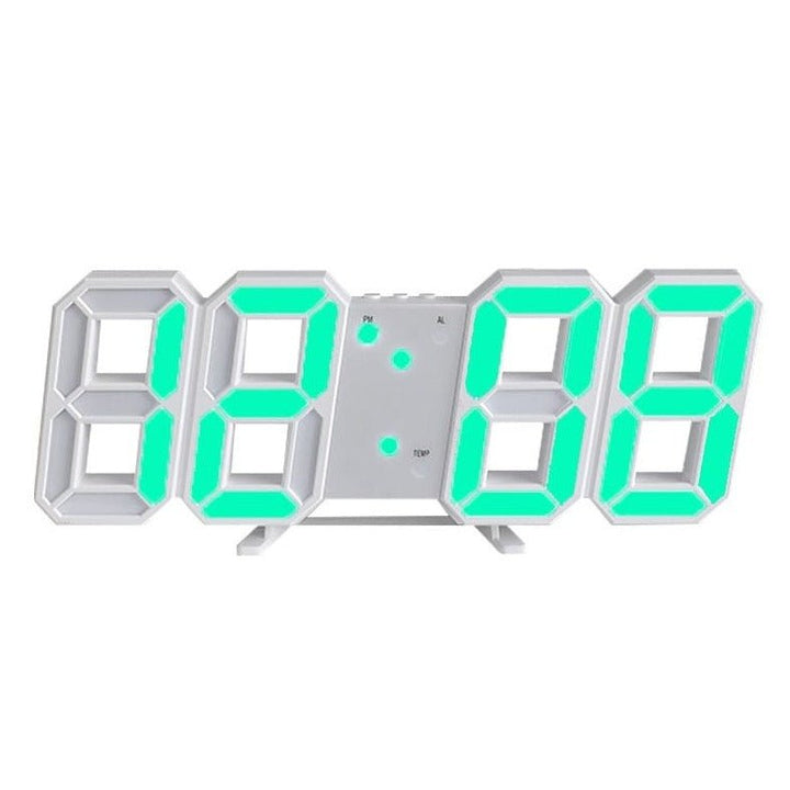Lisslune | LumiSync 3D LED Wall Clock – Modern Digital Clock with Dimmer Lighting