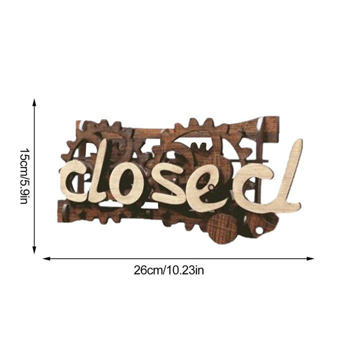 Lisslune | Wooden Double-Sided Reversible Open Closed Sign