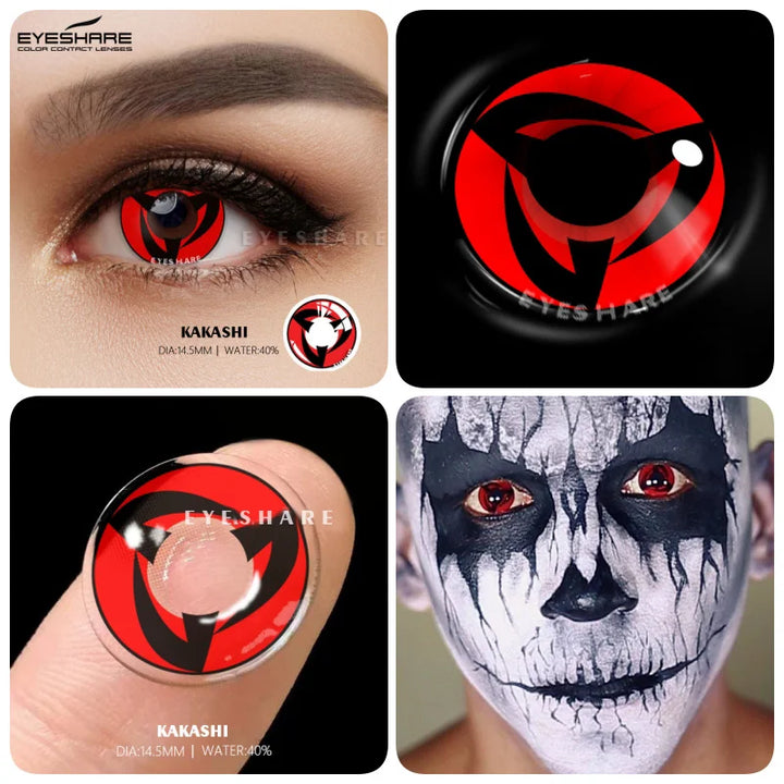 Rynx | 1 Pair Colored Contact Lenses for Eyes Cosplay Contact Lenses Blue Lenses Halloween Lens Cosmetics Pupils Eye Color Lens