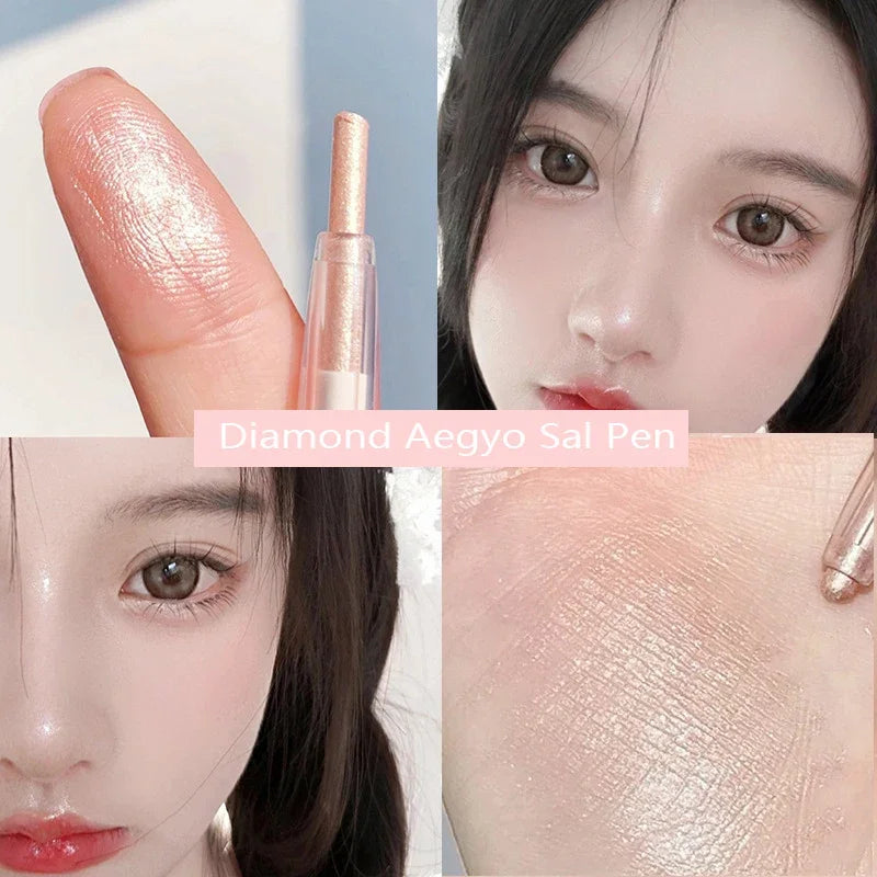 Rynx | Glitter Diamond Lying Silk Eyeshadow Pencil Waterproof Glossy Matte Brightening Silk Eyeshadow Eyeliner Highlighter Pencil Makeup Tool
