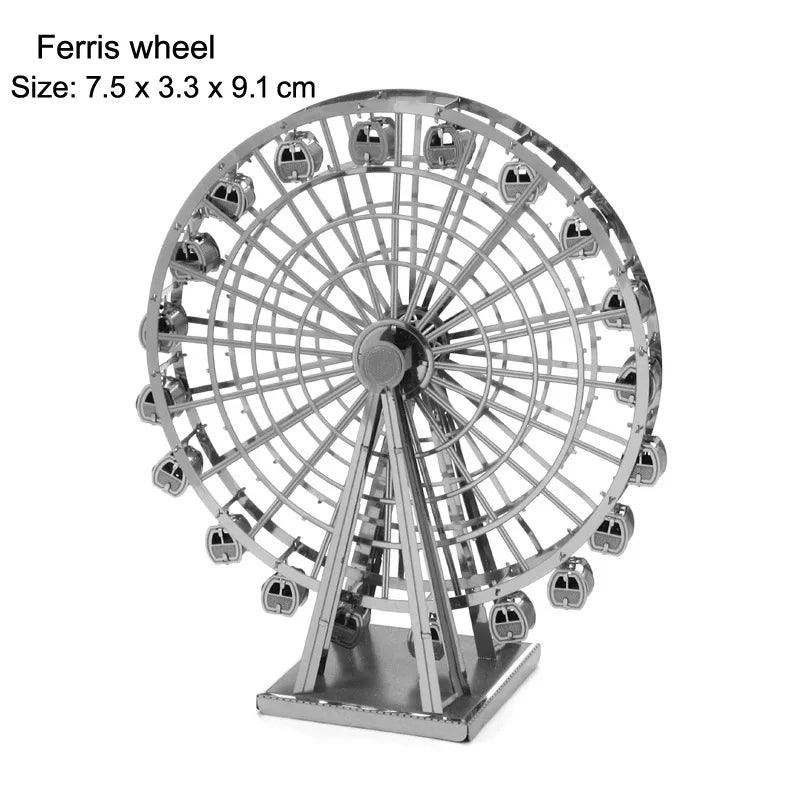 Lisslune | Global Landmark 3D Metal Puzzle Set: Construct and Explore Iconic Structures