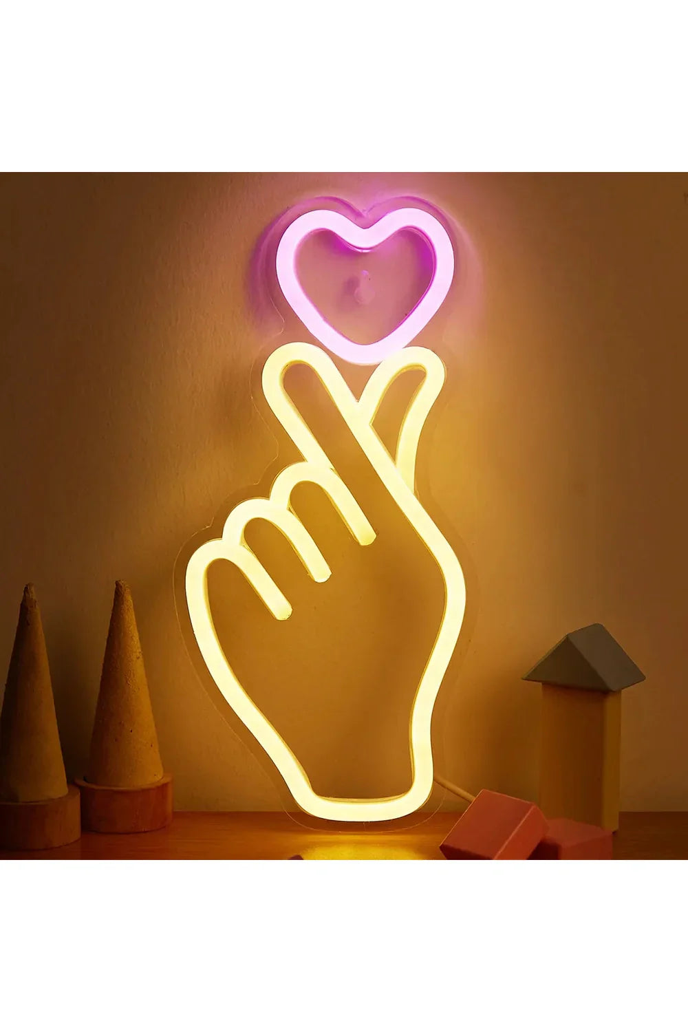 Lisslune | Hand Heart LED Neon
