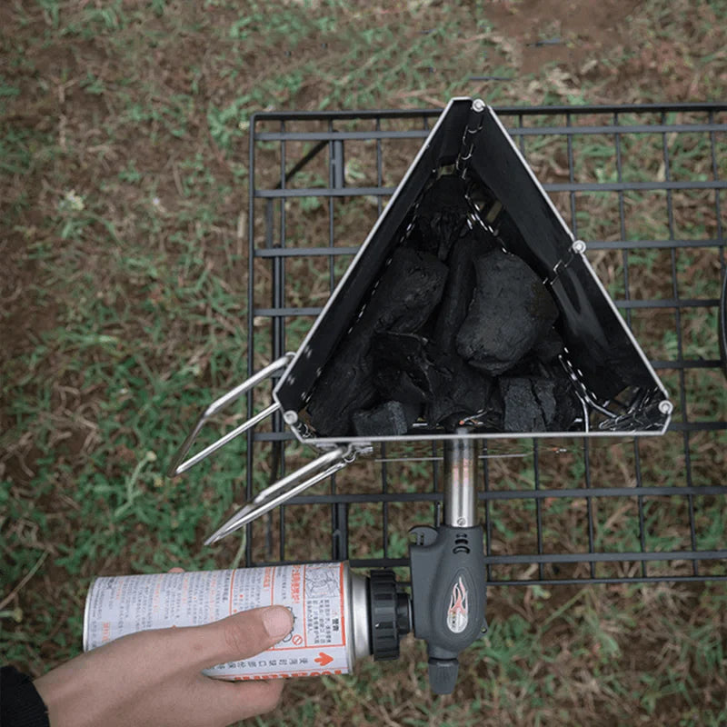 Lisslune | Portable Stainless Steel Charcoal Grill for Unforgettable Outdoor Parties